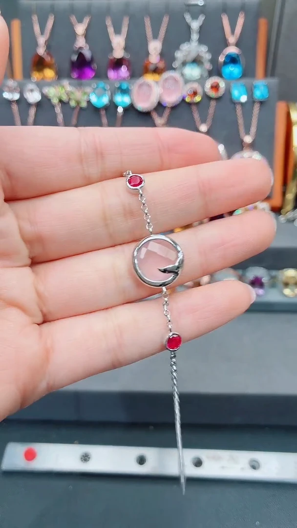 银S925镶嵌手链水晶水晶手链