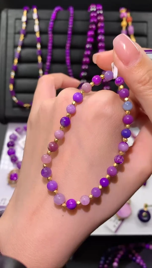 【闪购商品】苏纪石（舒俱来）.18K金镶嵌舒俱来手串