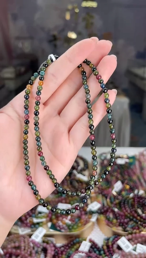 【闪购商品】碧玺/未镶嵌4mm+碧玺多圈多样性发货