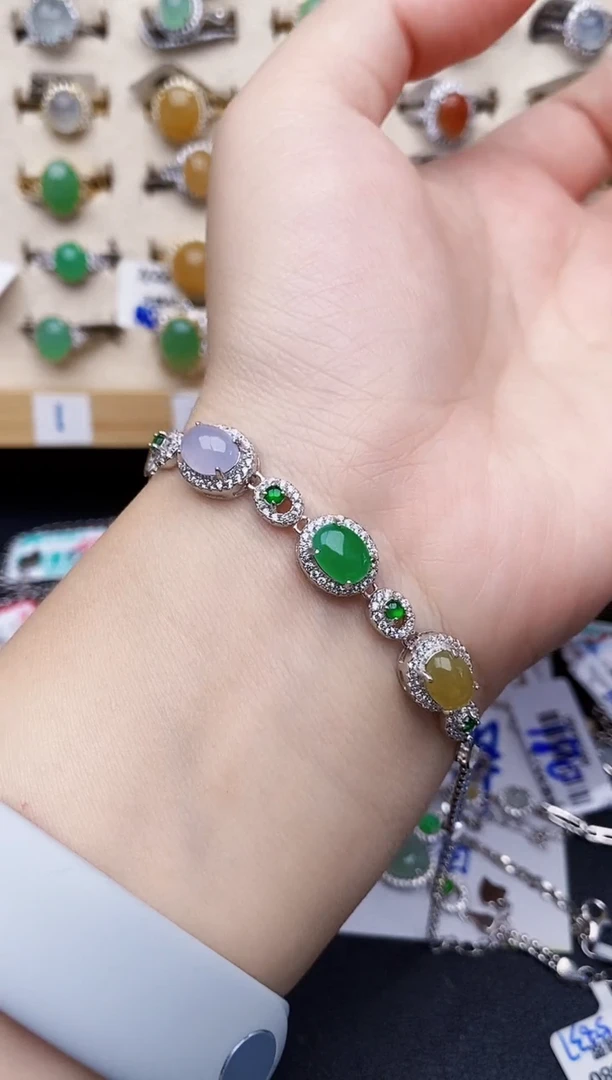 银S925镶嵌戒指翡翠952