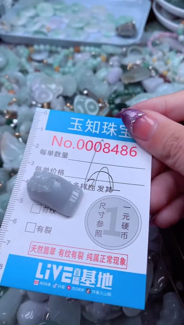 翡翠未镶嵌吊坠(不含链)8486