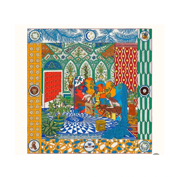 全新未使用 Hermes/爱马仕 【念念活动】披肩 “女骑士之舞