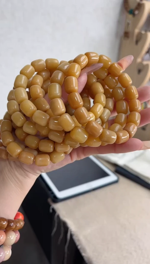 【闪购商品】菩提根/象牙果手串a74玉化年糕12随机瑕疵不补