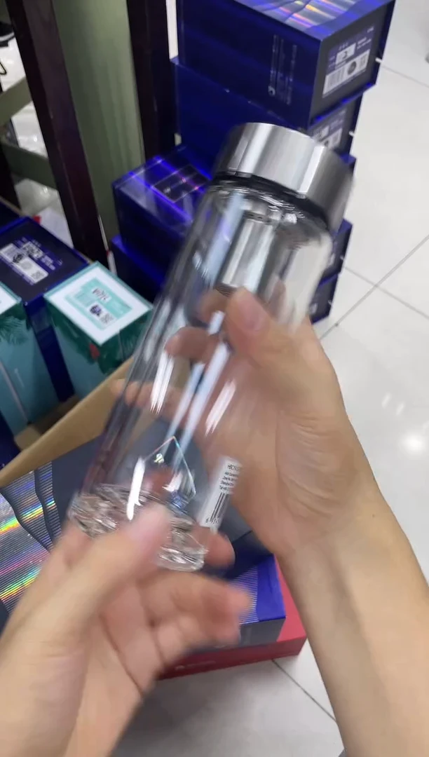 高硼硅玻璃无手柄款万象双层v147sl-310ml银