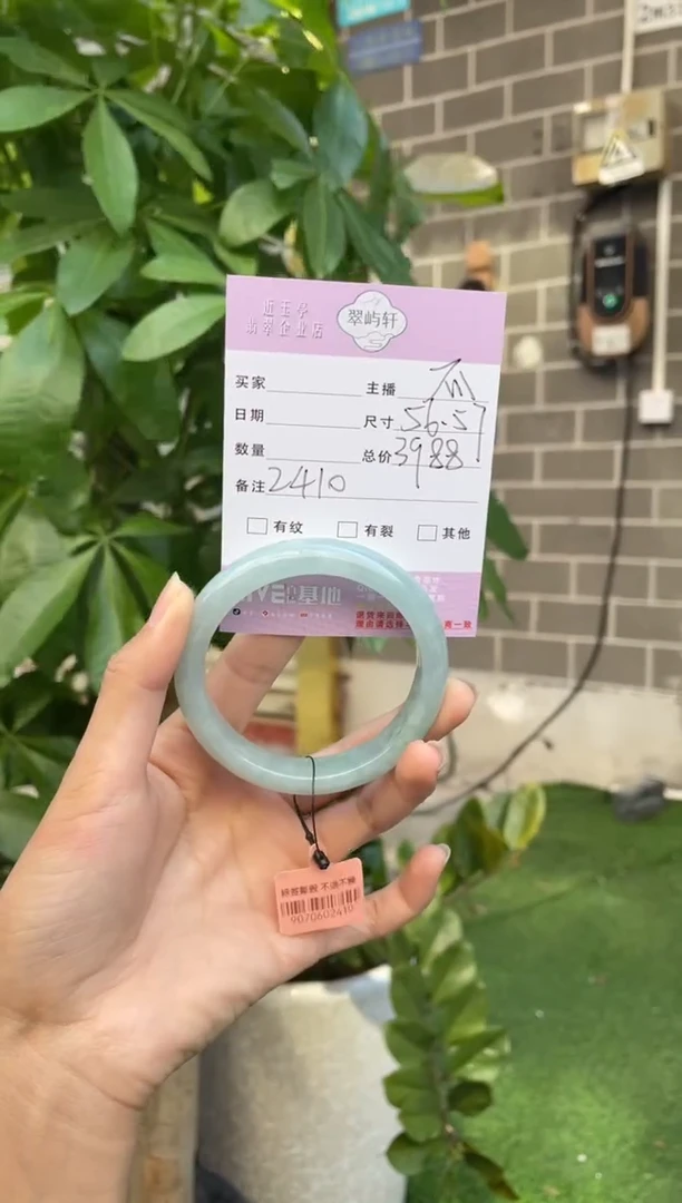未镶嵌手镯翡翠G 56-57正圈 2410