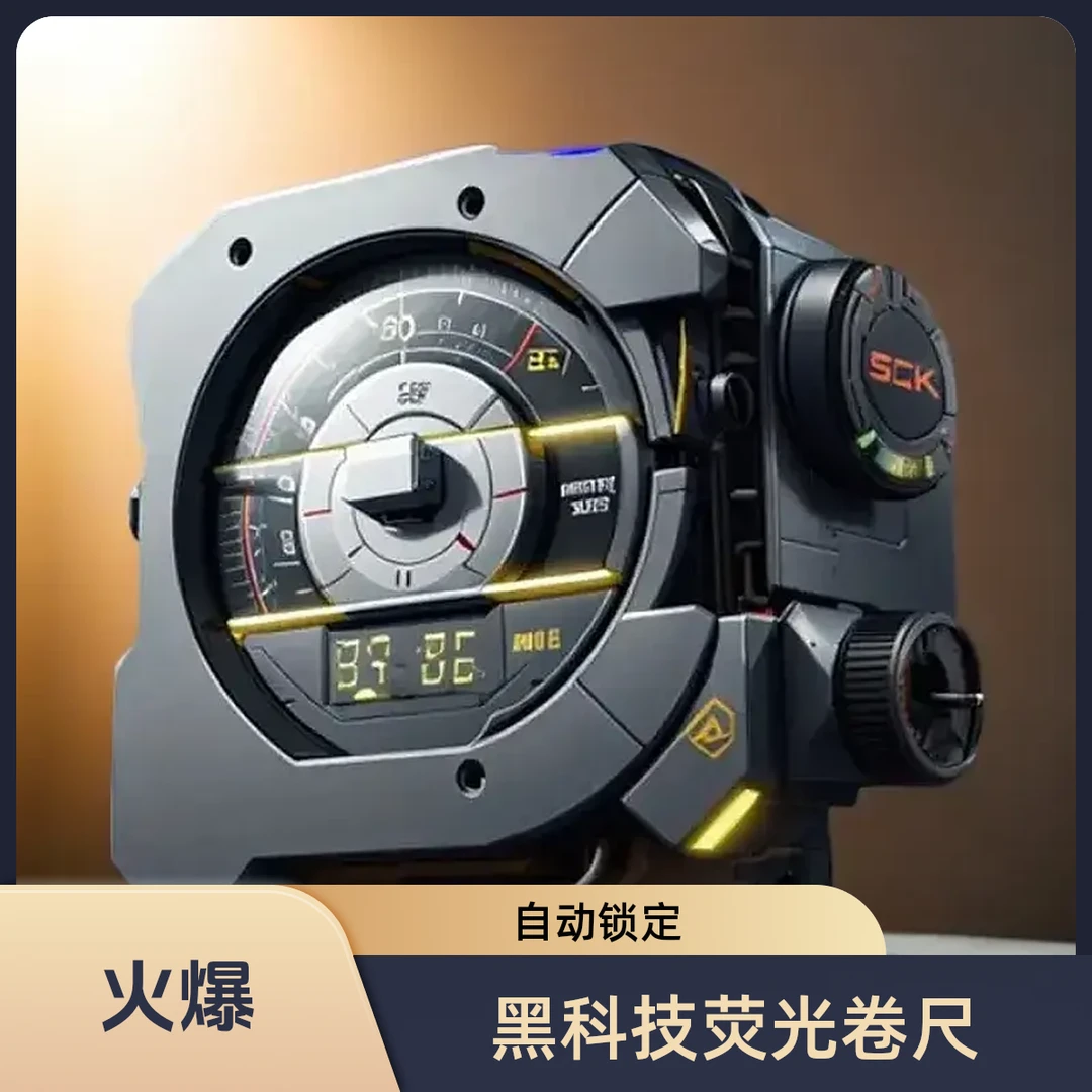 福利品【处理！！！】高科技荧光尺带卷尺米加宽加厚耐磨盒尺