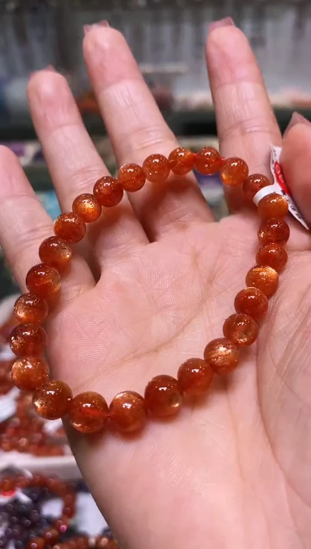 未镶嵌手链长石多样性发其一金太阳7+