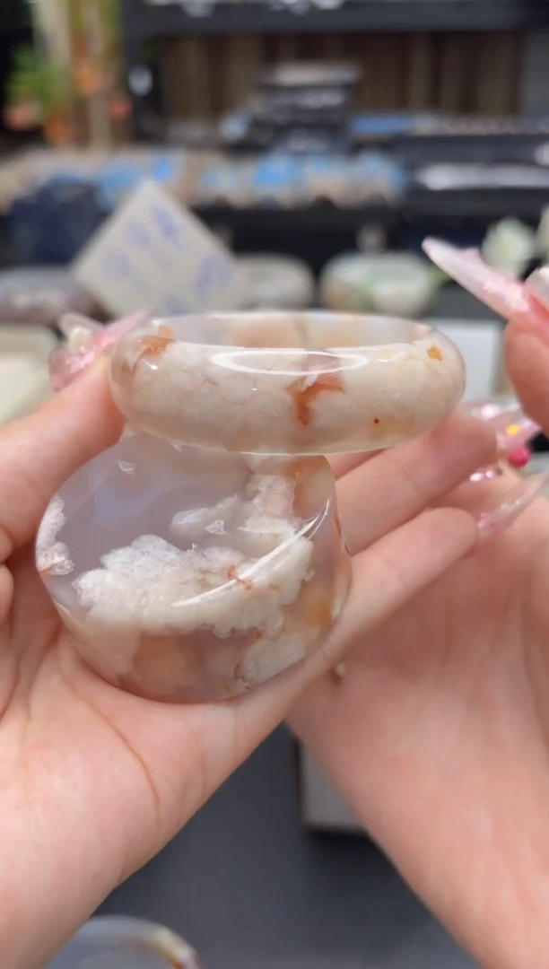 未镶嵌手镯石英质玉120(52圈赠送镯心)