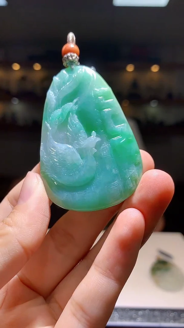 定制翡翠未镶嵌1087hm-毛货挂件149