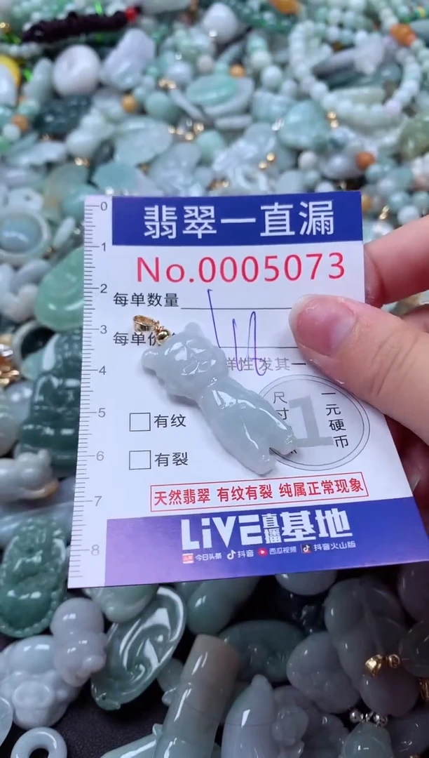 翡翠未镶嵌吊坠(不含链)5073