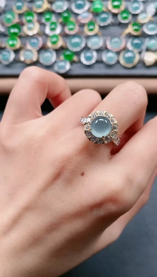 【闪购商品】翡翠戒指银S925镶嵌11111111