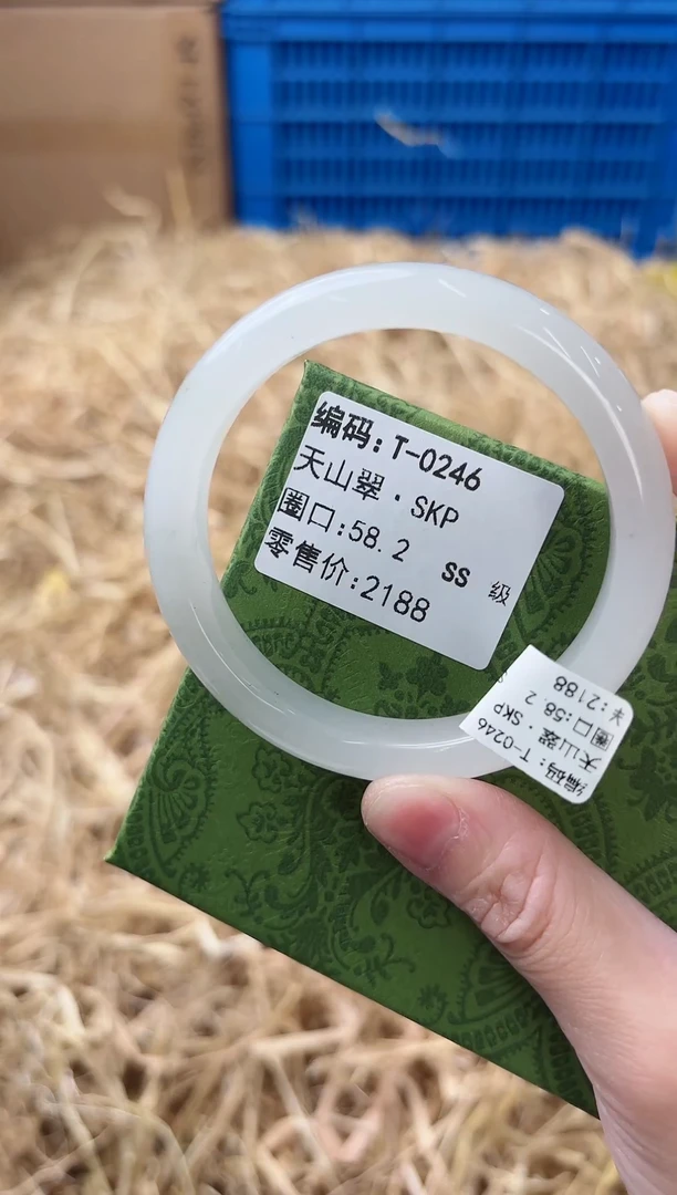 未镶嵌手镯石英质玉T-0246