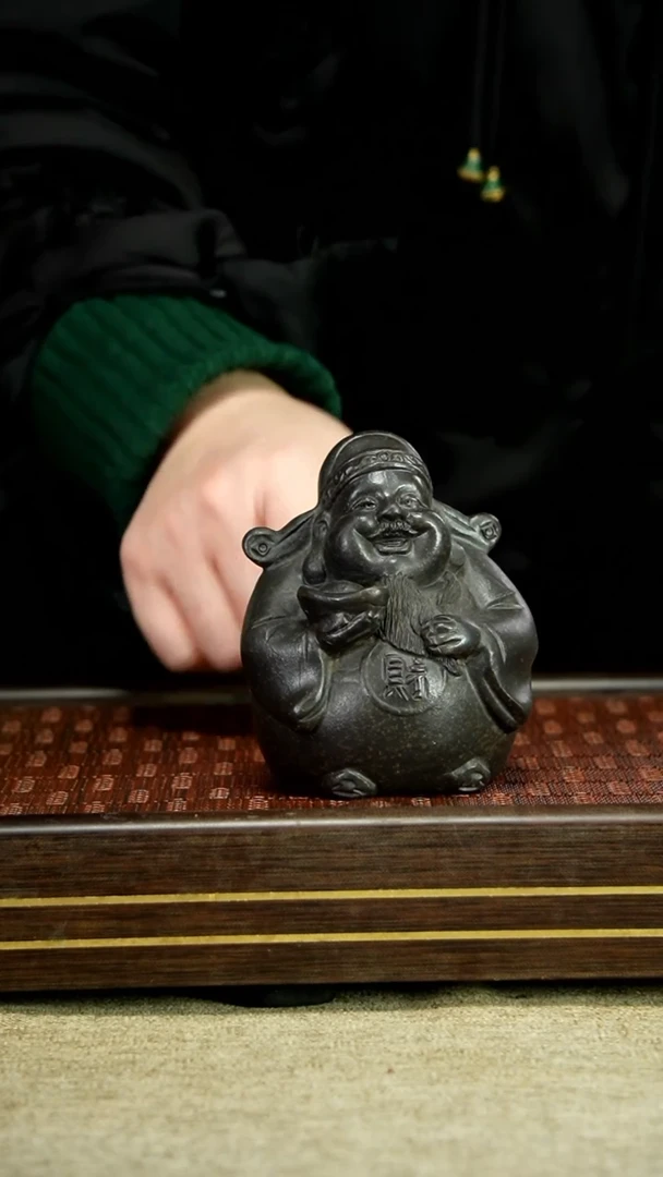 【闪购商品】紫砂茶壶老天青 财神