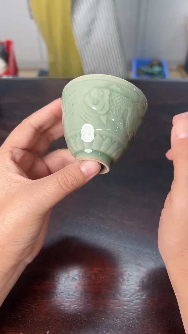龙泉云间青瓷小米茶器