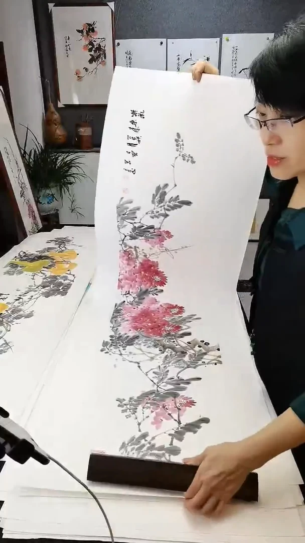 紫气东来138*35cm