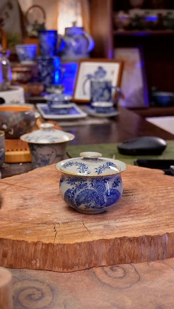杯子凤凰手工手绘手工手绘
