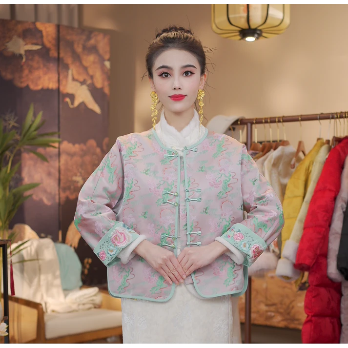 《汀南雪 -外套》新中式提花复古国风休闲百搭高定上衣外套