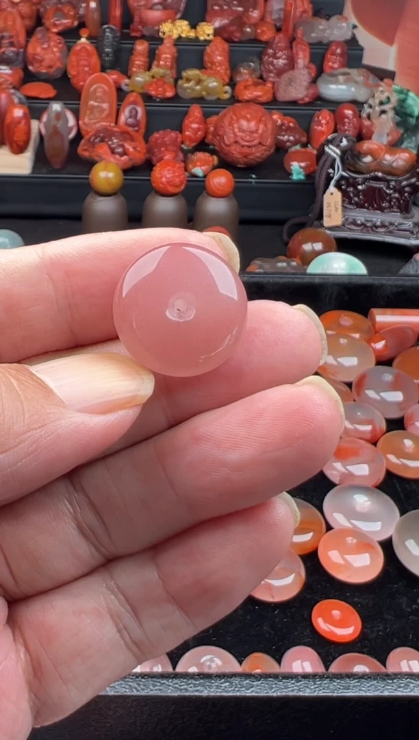 未镶嵌平安扣南红玛瑙赤*平安扣