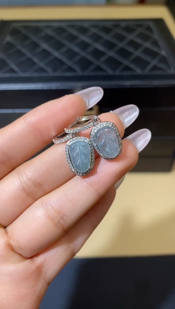 【闪购商品】翡翠耳饰未镶嵌天然A货翡翠耳扣（多样性发一）