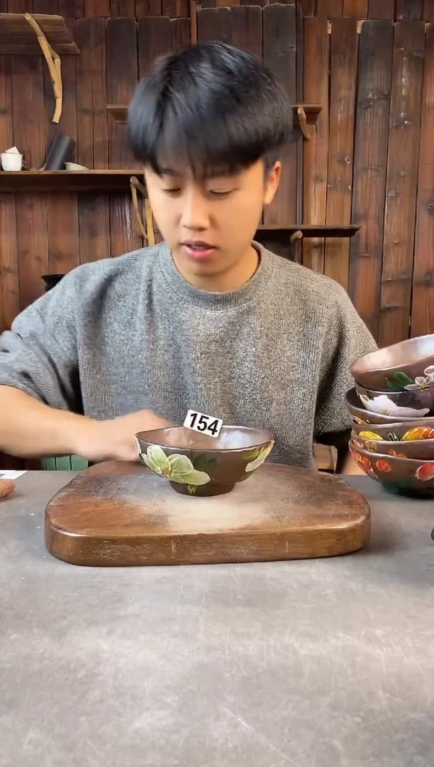 碗154，手工手绘，超值陶瓷