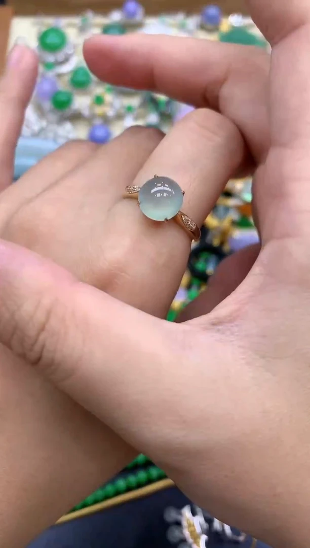 翡翠戒指18K金镶嵌229-中国好珍宝