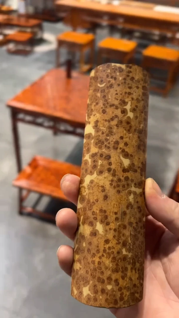 竹湘妃竹茶则手工