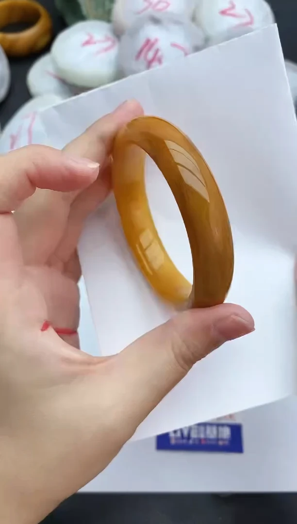 未镶嵌手镯石英质玉5+57.5