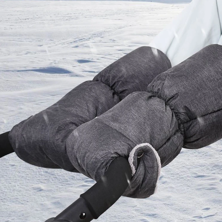 婴儿推车成人保暖护手罩冬季外出防风毛绒加厚手套防水防风