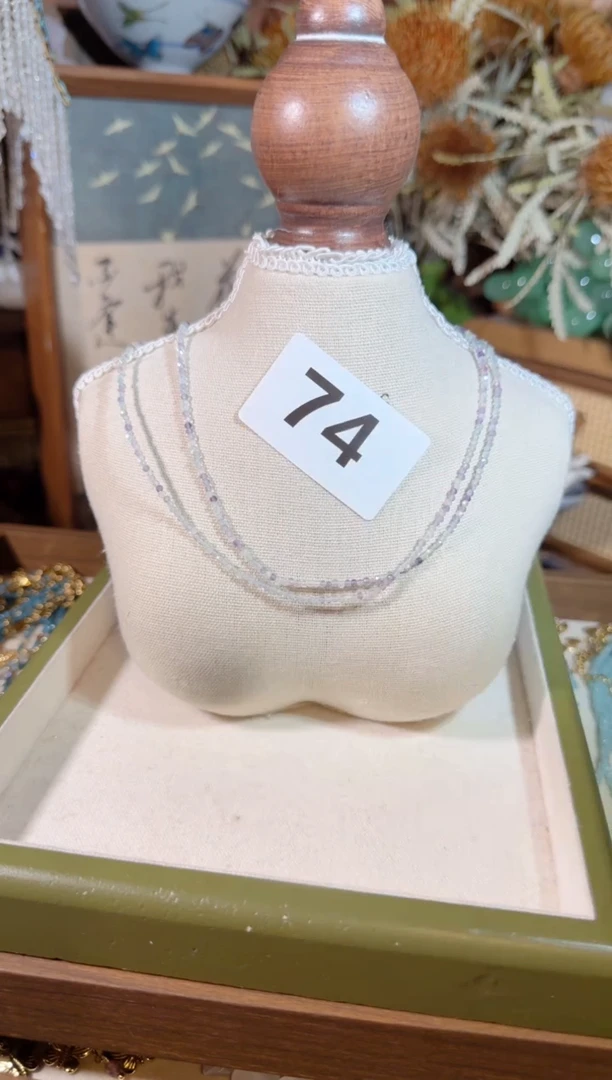 未镶嵌项链萤石074