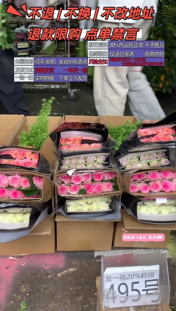 495号♥含20%耗损发一箱