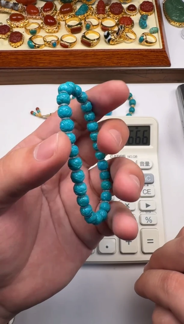 未镶嵌绿松石挂件梦**～手串手串