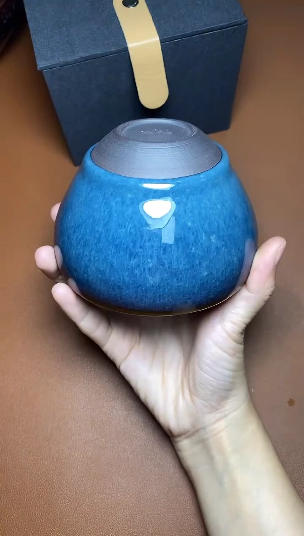 茶盏回蓝 钵 盏三疯建盏茶器