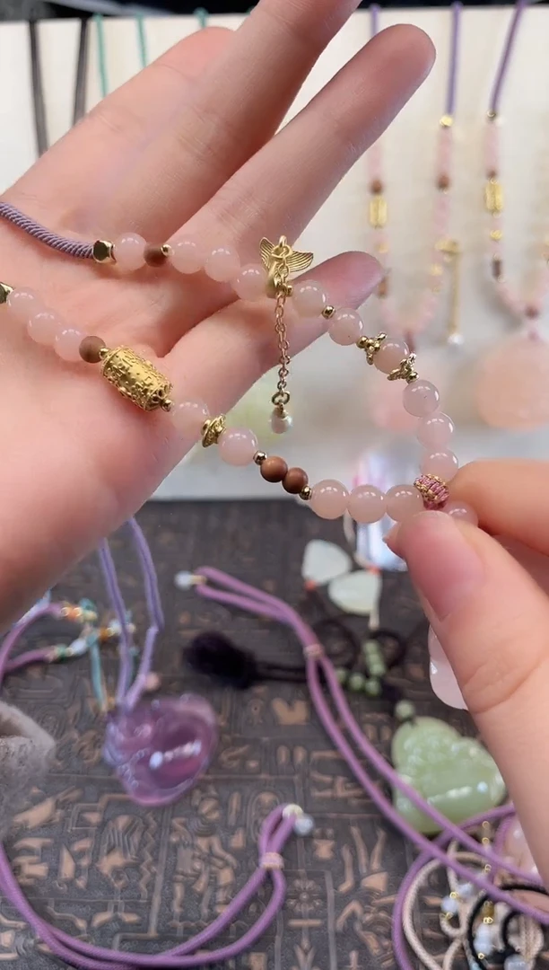 毛衣链未镶嵌石英质玉做****梦天然玉石毛衣链