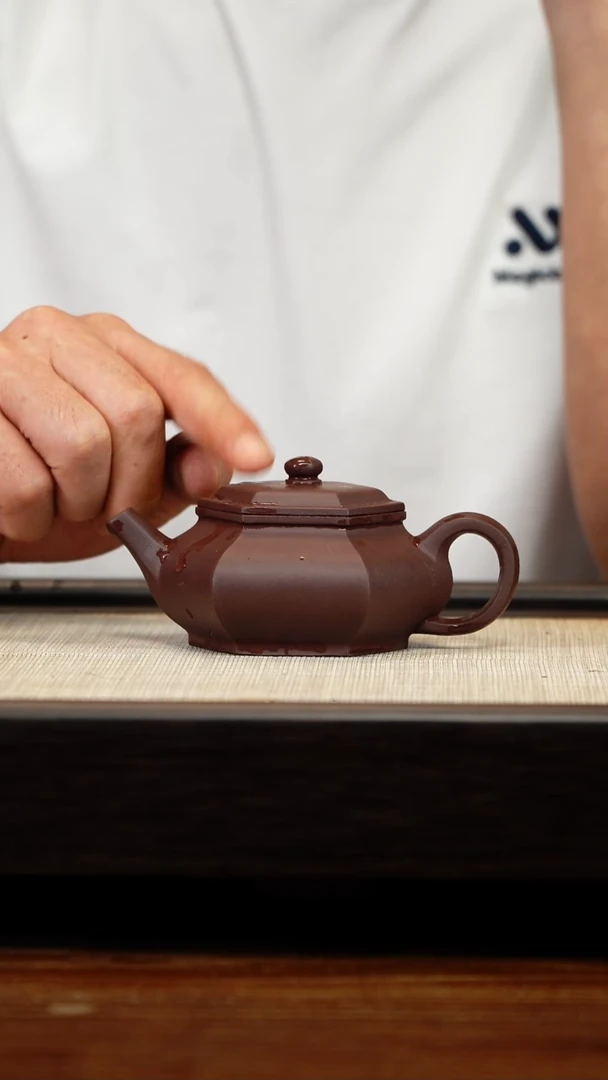 茶壶紫砂紫泥藏六方