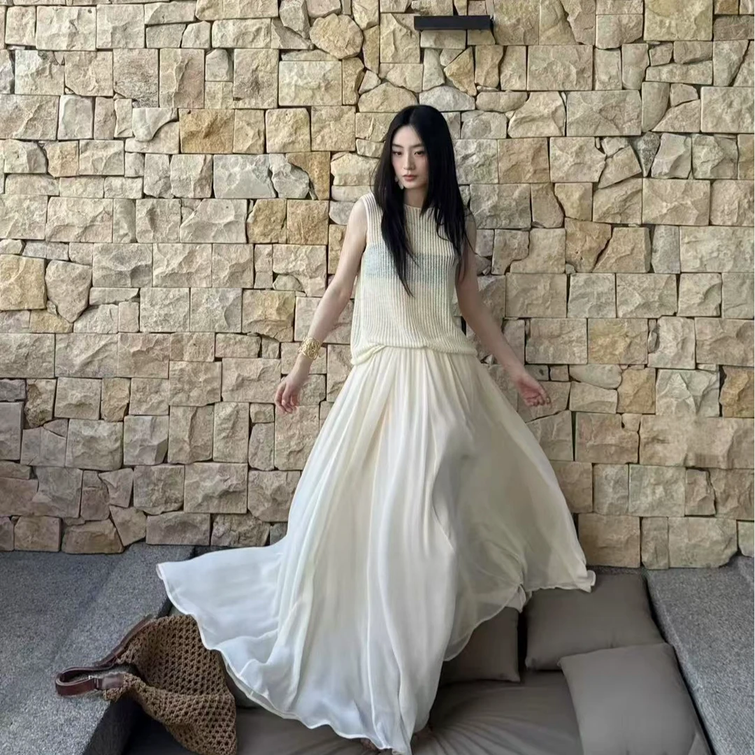 【真丝小宠】优雅知性半裙新媚绸100桑蚕丝宽松百搭气质半裙