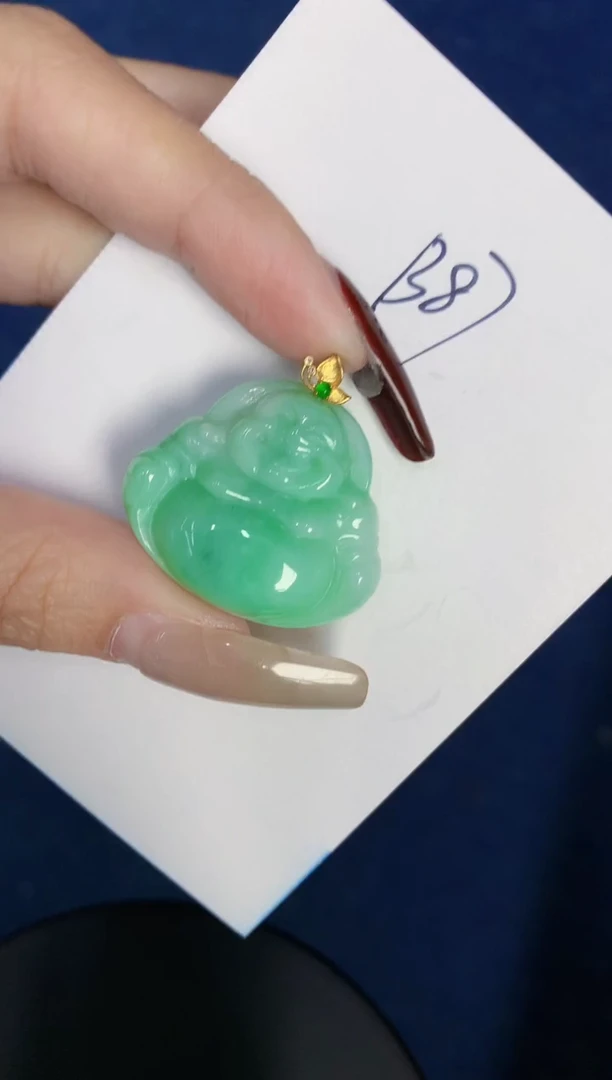 【闪购商品】翡翠颈饰18K金镶嵌00000000000