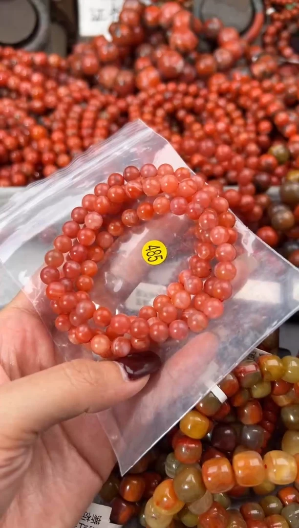 未镶嵌手串南红玛瑙7+