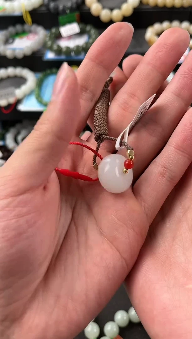 【闪购商品】和田玉平安扣未镶嵌且末天泰白玉小平安扣微色差