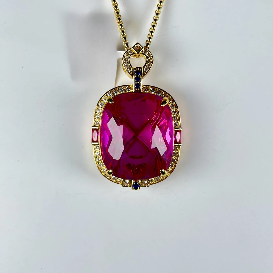 【超星专属】S049 精美红宝石吊坠 多样性发其一