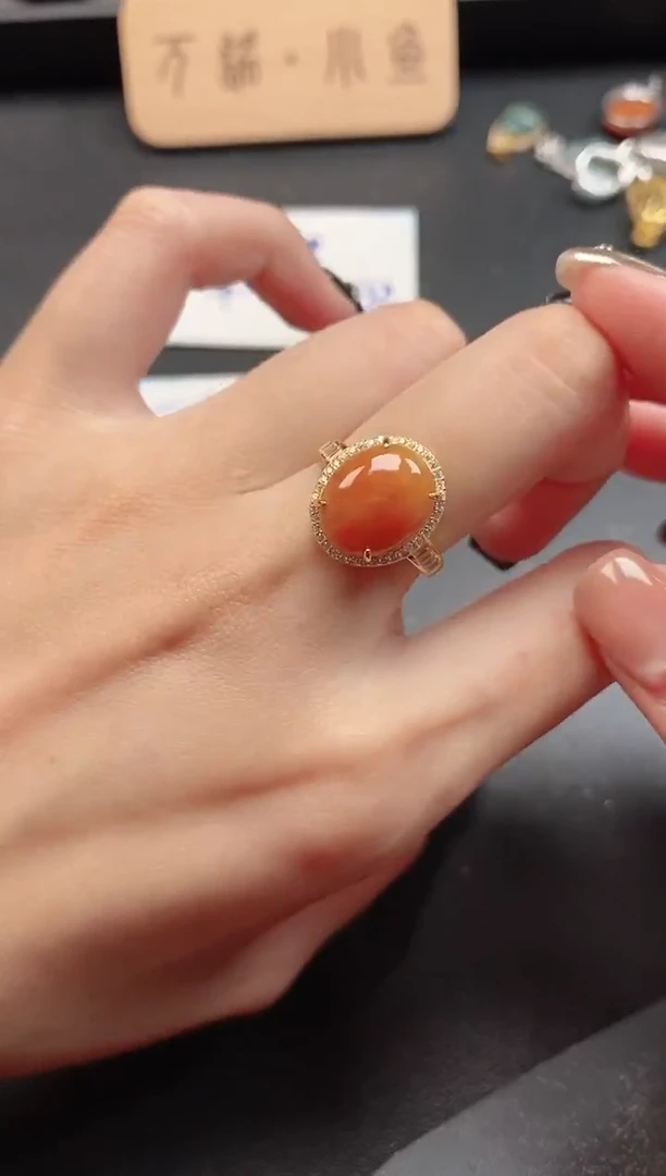 银S925镶嵌戒指翡翠5151511