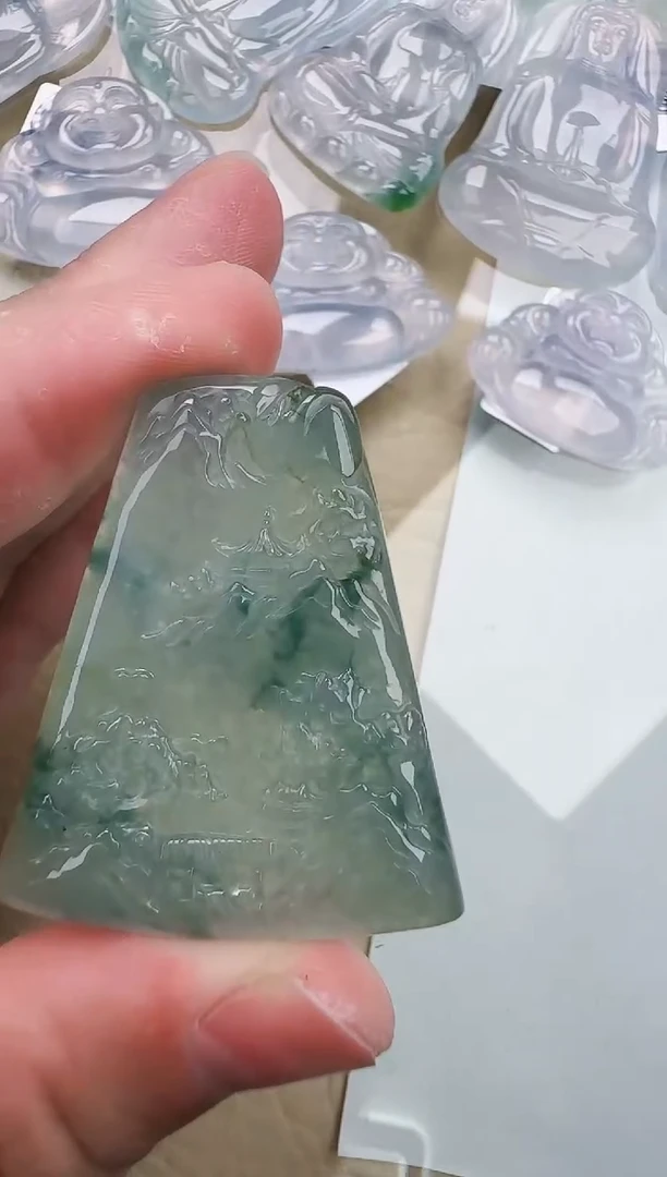 颈饰未镶嵌翡翠缅甸翡翠a货