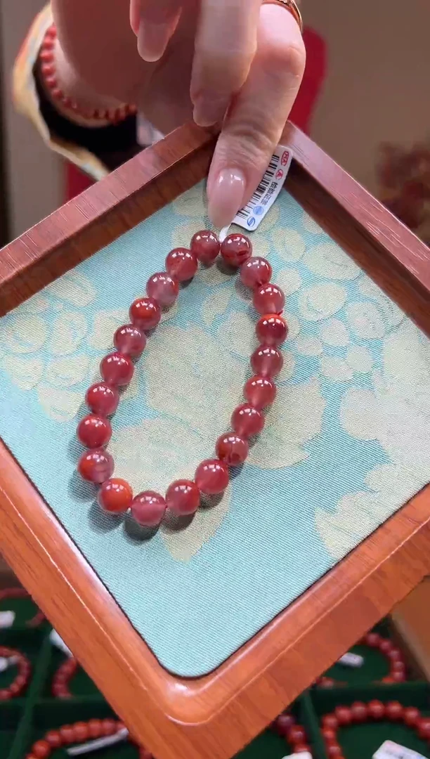 【闪购商品】南红玛瑙手链未镶嵌天然南红9mm/yz01633多样性发货