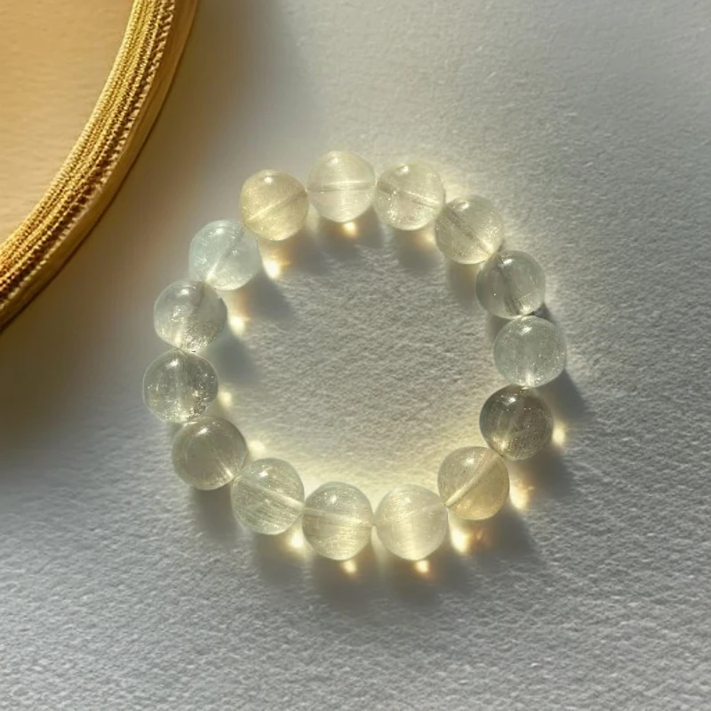 【R先生】天然水晶手串天然兔毛水晶手链多宝彩兔毛14mm大点位