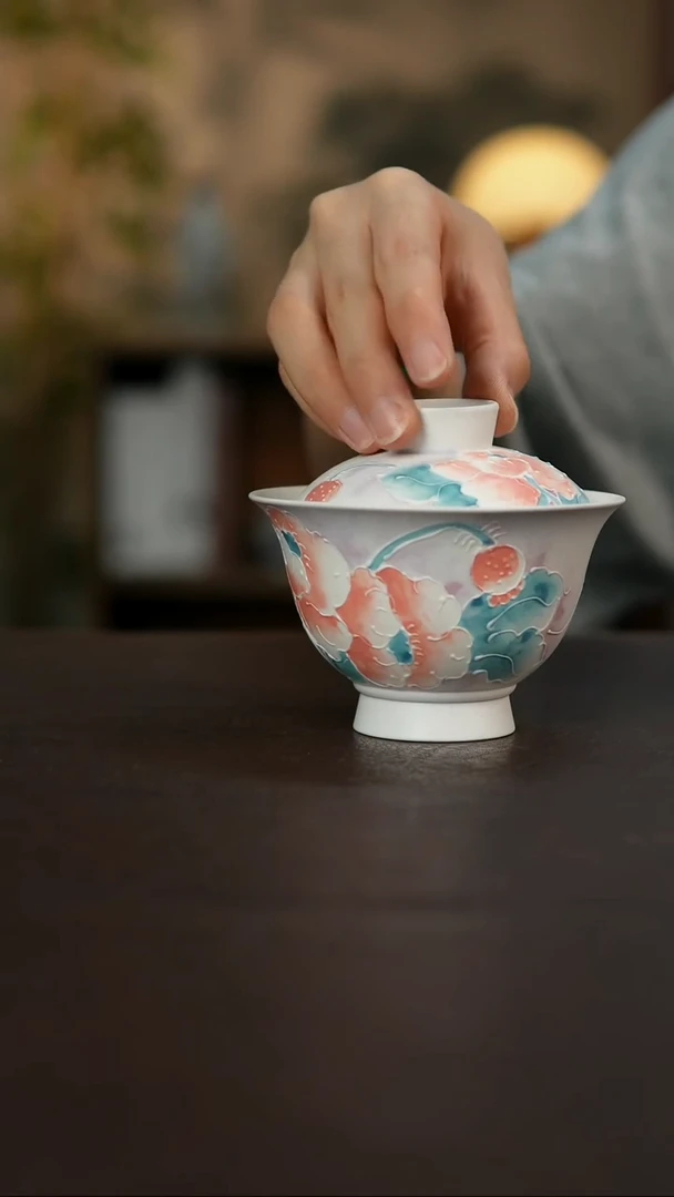 杯景德镇陶瓷杯碗柴烧多人