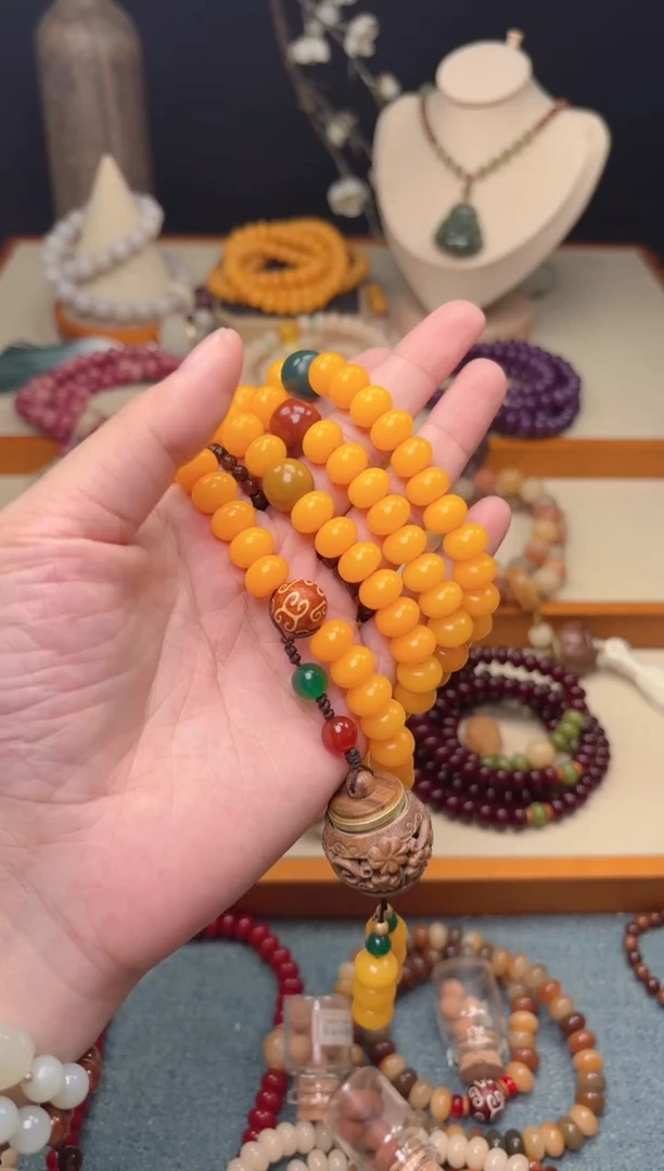 手串白玉菩提黄108香囊