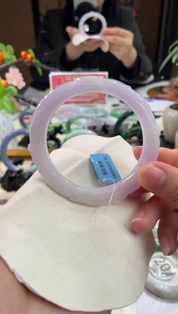 未镶嵌手镯翡翠9  翡翠手镯 56