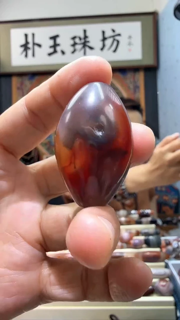 【闪购商品】玛瑙/玉髓颈饰未镶嵌橄榄36*24