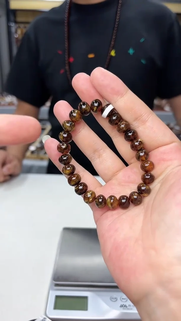 裸石琥珀未镶嵌抚顺琥珀9+花蜡多样性发其一