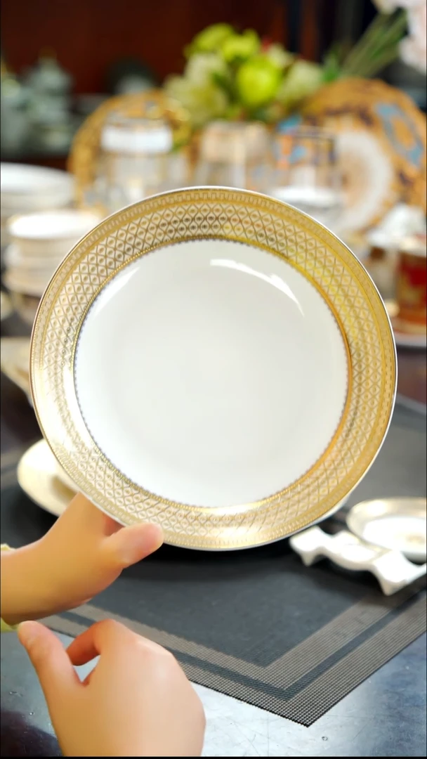 瓷片8英寸菜盘   1个