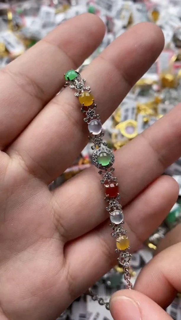 【闪购商品】翡翠戒指银S925镶嵌333333---5